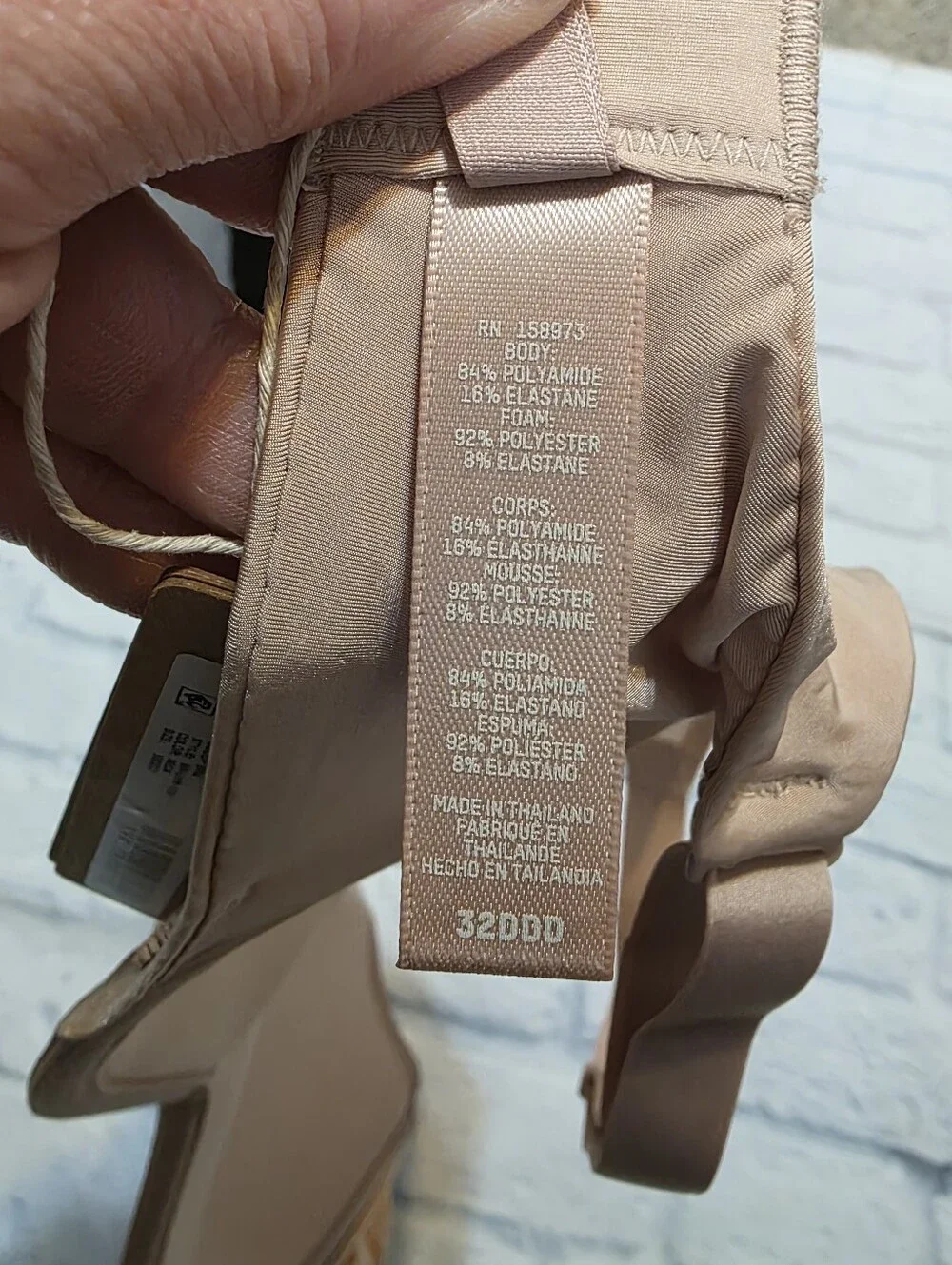 SKIMS size 32DDD Plunge Front Light Nude T-Shirt Bra - Women's Intimates - Picture 7 of 10